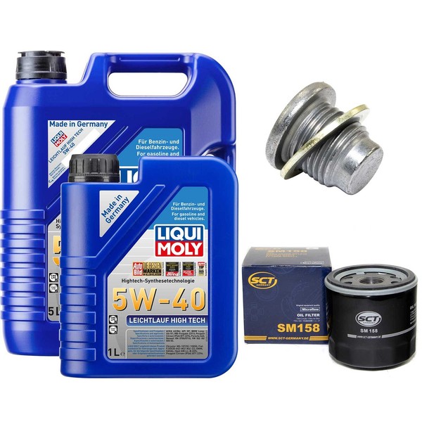 MotoröL Filter Set 5W-40 Liqui Moly 6 Liter + Schraube FüR Dacia Lodgy Dokker-image
