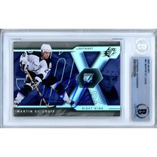 Martin St Louis Signed 2007 08 Upper Deck SPx #61 Lightning Beckett BAS NHL Auto
