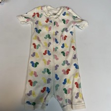 Hanna Andersson Disney Pajamas Baby 18-24m Mickey Mouse Shortie Sleeper Romper