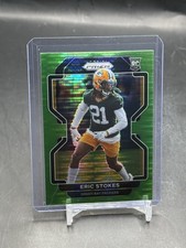 2021 Panini Prizm Eric Stokes #433 Rookie Card Green Pulsar Packers