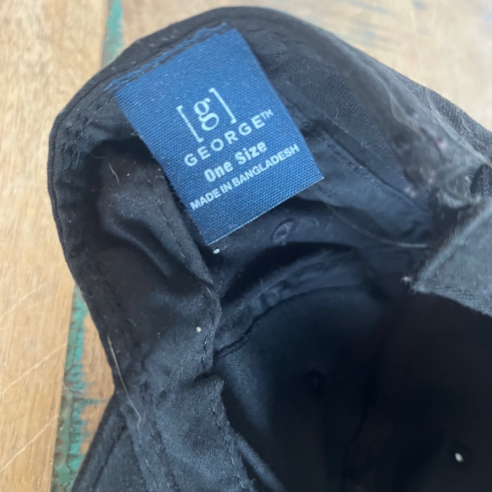 Plain Solid Hat Black George Hat Adjustable Adult… - image 9