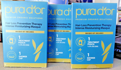 PURA D'OR Hair Loss Prevention Therapy Intense Moisturizing Masque Kit *3PACK*