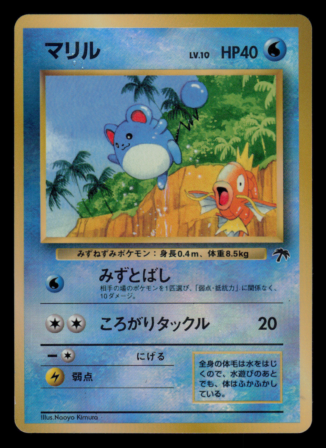 MP - Pokemon Marill Southern Islands Reverse Holo Japanese Promo