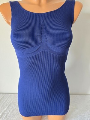 Schlankstütz Shape Top, PU-UBF - Nadelstreifen - Blau - Gr. M - 38 40 - SK 2