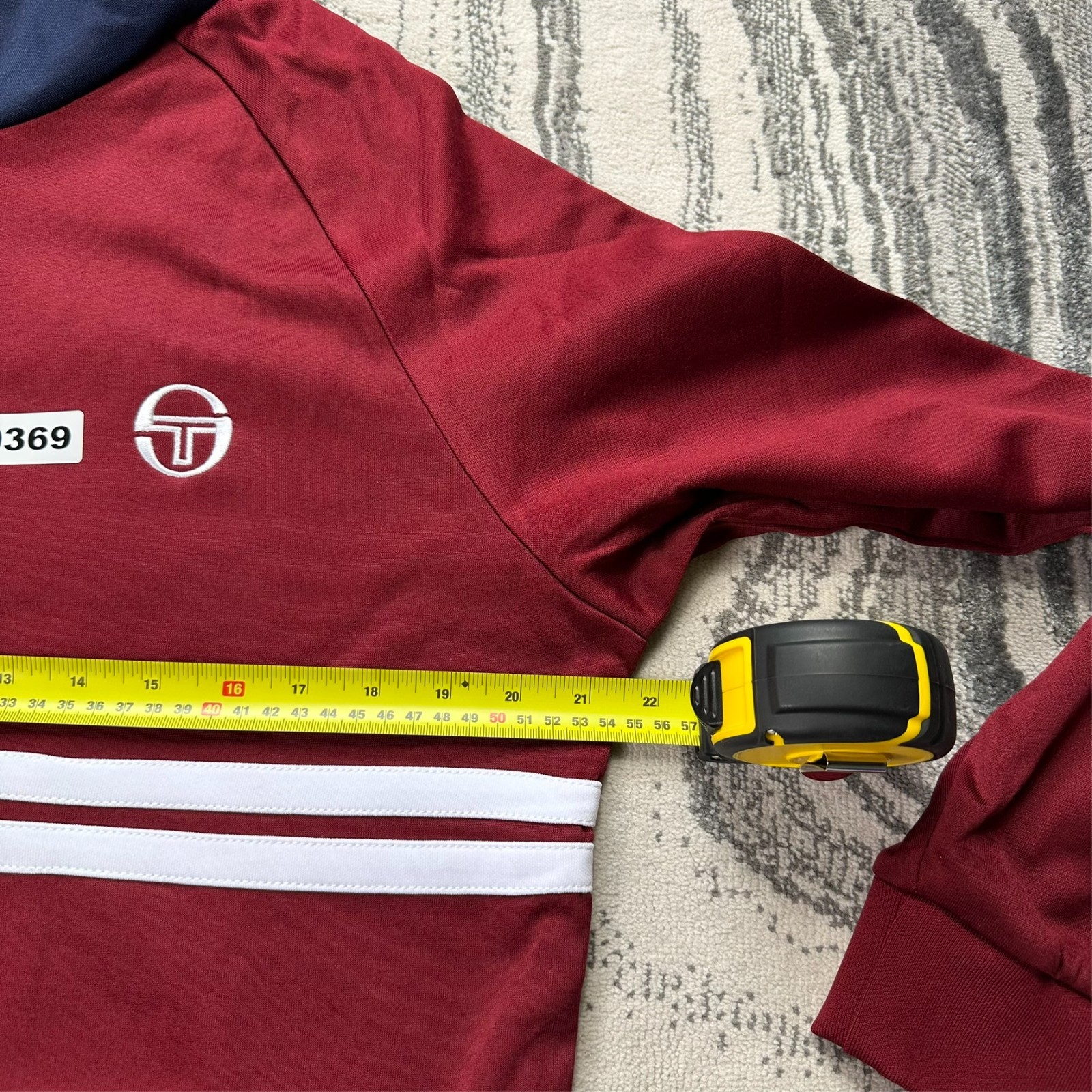 Vintage Sergio Tacchini Dallas Full Zip Size Large Red Funnel Neck Track Jacket image 5
