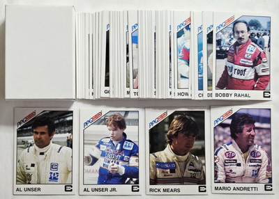 1983 A&S Racing Indy Complete Box Card Set W/ Al Unser Jr & Rick Mears Rookie
