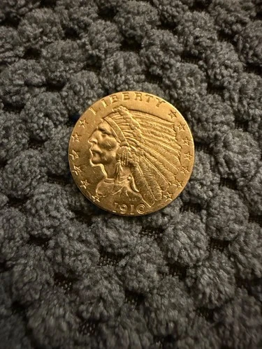 1910 $2.5 Gold Indian Head Quarter Eagle