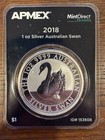 2018 Australian Swan 1 oz .9999 Fine Silver Coin APMEX Mint Direct Premier — photo 1