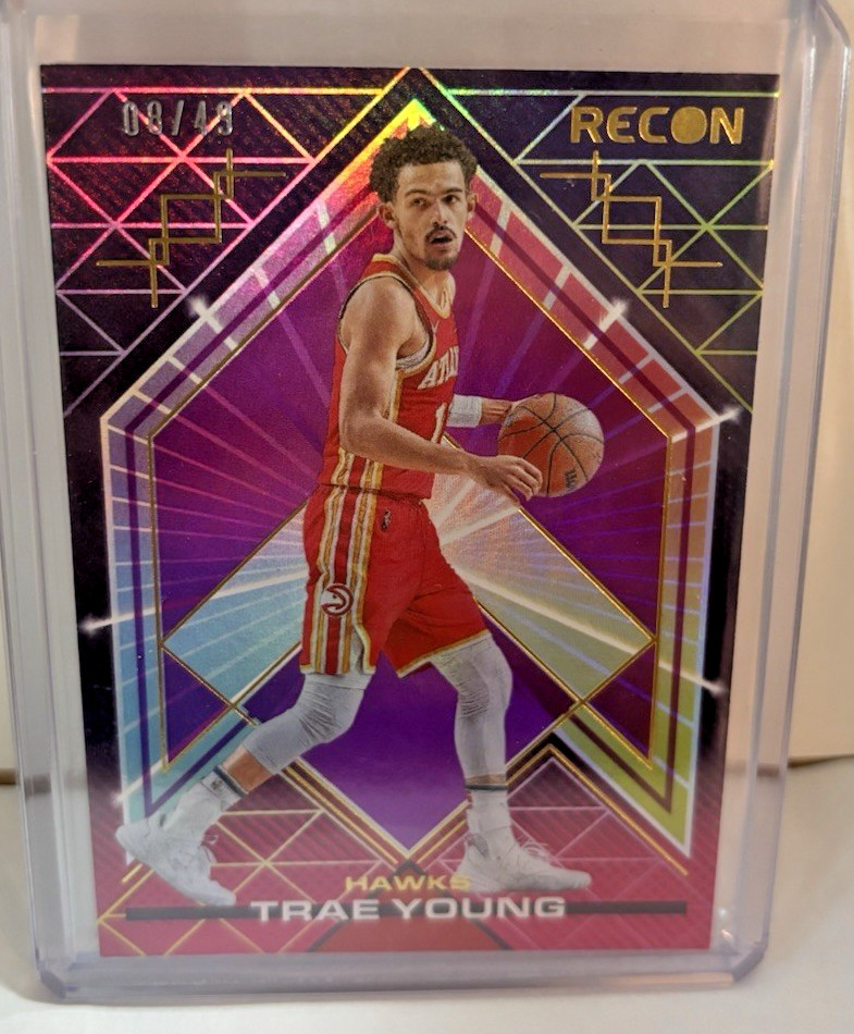 Trae Young 2021-22 Panini Recon Purple 8/49