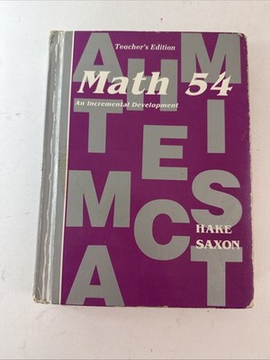 Saxon 54 Math (1st Edition) 5/4 TEACHERS Edition, Heavy Wear