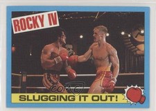 1985 Topps Rocky IV Rocky Balboa Ivan Drago Slugging it out! #56 0b5
