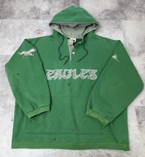 Vintage 90s Philadelphia Eagles Apex One Pullover Hoodie Sweatshirt Men  s L/XL