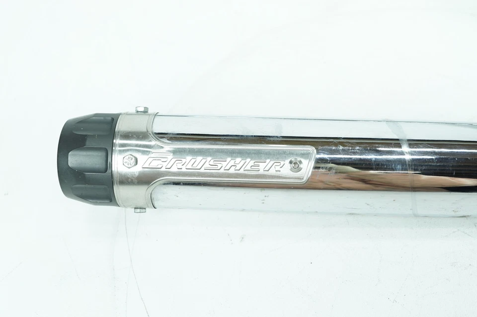 Harley Dyna Super Glide 2007 FXD tubo de escape Kuryakyn aplastado abollado Foto 4 de 4