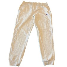 Vintage Champion Reverse Weave Sweatpants Joggers Gray Fleece Lounge Size Large
