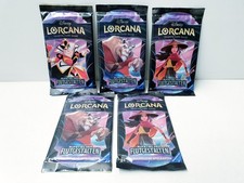 LORCANA Trading Card Game AUFSTIEG DER FLUTGESTALTEN 5x Booster Pack deutsch TCG