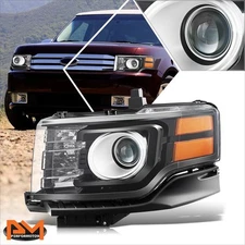 For 11-12 Ford Flex Factory Style Left Side HID Projector Headlight Lamp Black