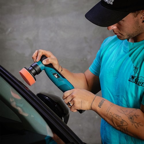 Cordless Mini Car Polisher, Fast Change 1/3inch 12mm Orbital and Rotary Small Po - Picture 7 of 9