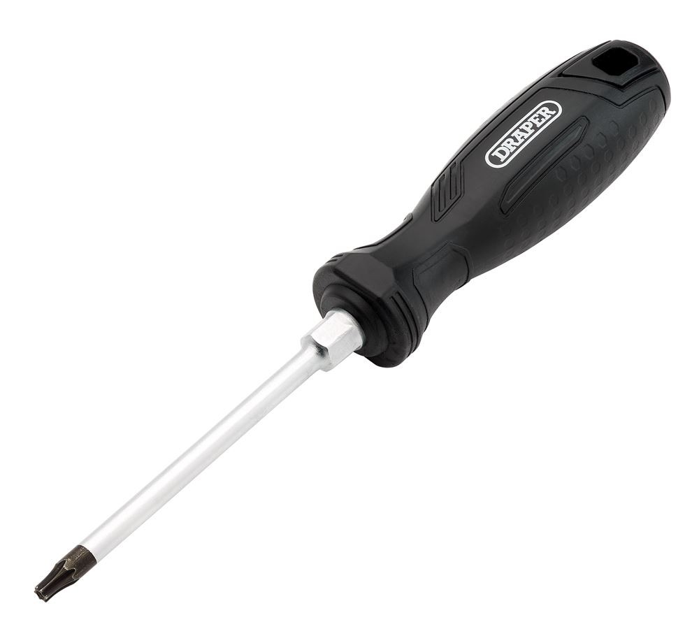 Draper 13573 TX-STAR Tamperproof Hard Grip Screwdriver, T25H x 100mm
