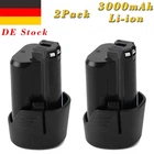 2x For Bosch BAT411 BAT412 GSR GDR PSM PMF 10.8V-LI 3000mAh 10.8V Lithium Battery