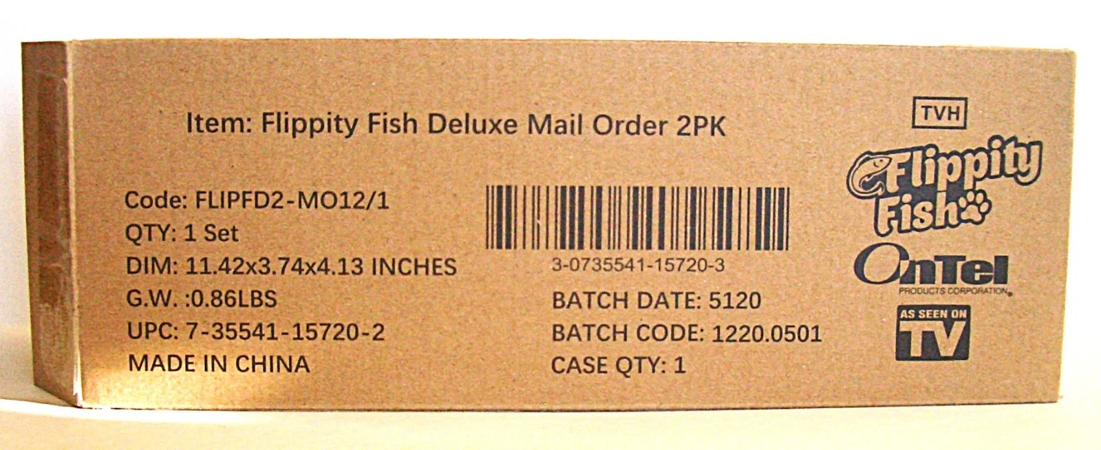 Flippity Fish Deluxe Motion Activated Interactive Cat Toy with Catnip-2 Pack