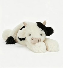 Jellycat Smudge Cow RARE Retired Plush Doll Toy Christmas Gift Tags + Dust Bag