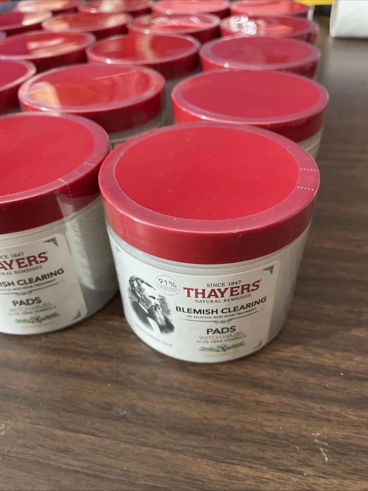 2-Thayers Blemish Clearing Pads for Acne 60 Exfoliating Pads 20 Packs Exp 7/24 - Image 2 of 4