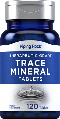 Trace Minerals Supplements | 120 Tablets | Non-GMO, Gluten Free | by Piping Rock