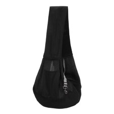 Dog Sling Carrier Breathable Thick Shoulder Strap for Small Pet Black