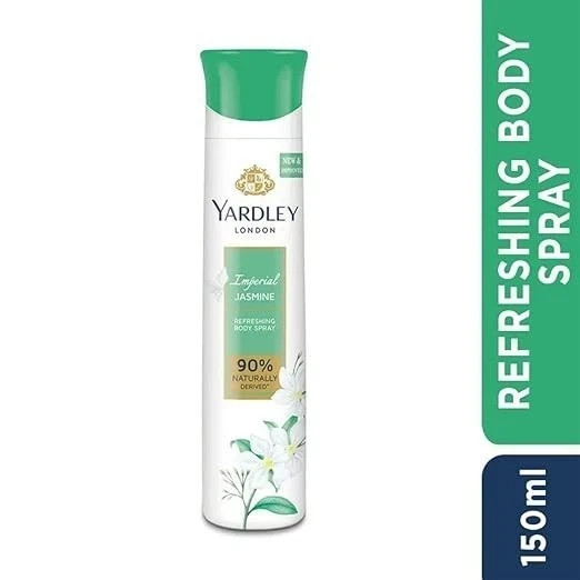 Yardley Fragrance Perfume Body Spray - Jasmine - 150 ml - Deodorant Spray