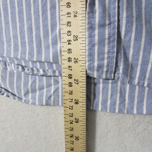 Five Four Shirt Mens Medium Blue White Button Up Long Sleeve Pocket Casual 1603 - Picture 6 of 12