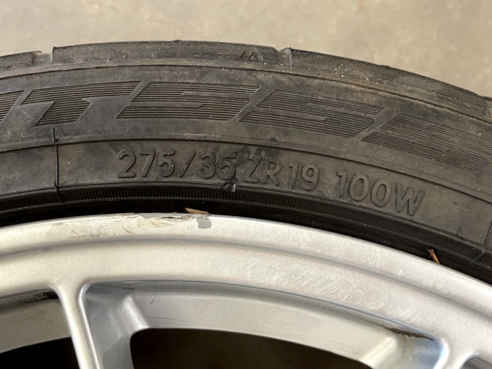 15 16 17 BMW M4 F82 Rear 19x10 Apex EC-7 ET25 Wheel Rim W/Tire 1525 OEM - Image 4 of 4