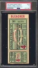 1939 World Series Game 4 Clinching Ticket PSA 3 Yankees Clinch 8TH WS Title
