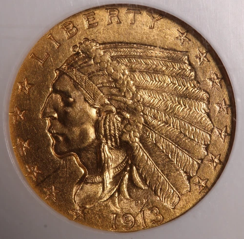 1913 NGC MS63 $2.50 Gold Indian Quarter Eagle item#P19535