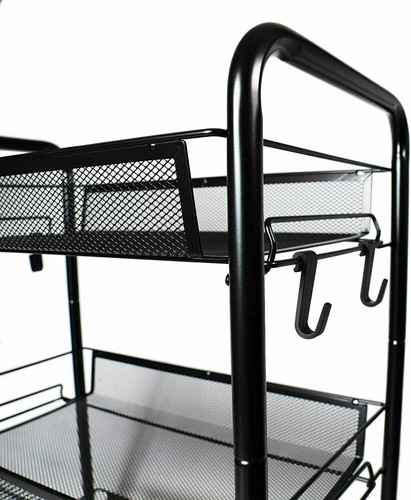 Organizador de estante de almacenamiento de frutas y verduras de 3/4/5 niveles soporte carro cocina - Imagen 37 de 55