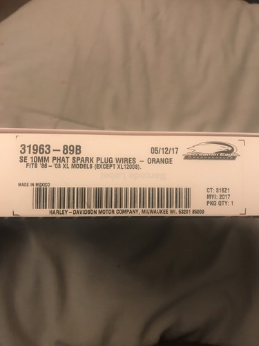 ラブ Harley sportster xl 1200 883 screamin eagle 10mm spark plug wires