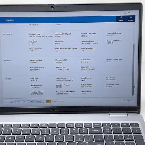 Dell Latitude 5540 Laptop i7 1365U 1.80GHZ 15.6" FHD 16GB 512GB NVMe Windows 11 - Picture 2 of 9