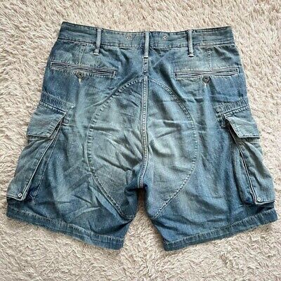 RRL RALPH LAUREN men's denim cargo shorts W32 Indigo Solid RRL RALPH LAUREN men's denim cargo shorts W32 Indigo Solid