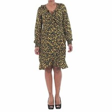 VERO MODA Women's Henna Smock Short Wrap Dress, Mango Mojito, XSX-Small