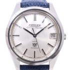 CITIZEN Chrono Master HOD52901-Y Silver Dial Date Leather Strap Mens Watch