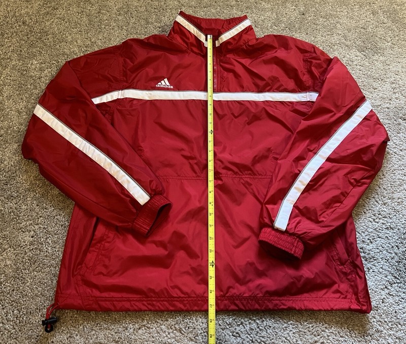 Preown ADIDAS Team 1/4 Zip Pullover Windbreaker Medium