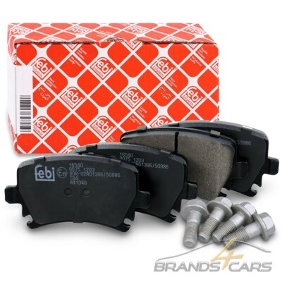 FEBI BILSTEIN BREMSBELÄGE BREMSKLÖTZE HINTEN FÜR SKODA OCTAVIA 2 1Z VW GOLF 5 6