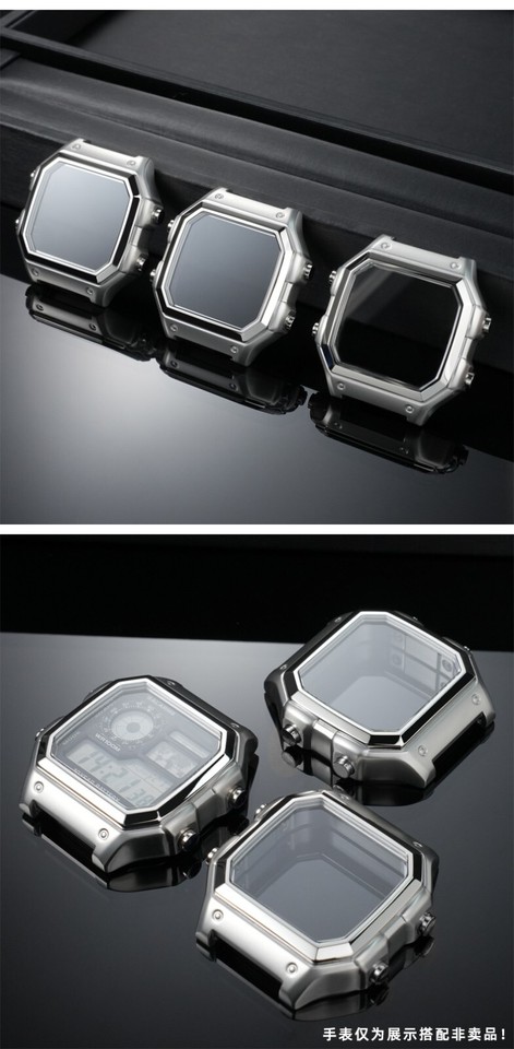 For Casio 3299 AE-1200 AE-1300 Modified Stainless Steel Metal Watch ...