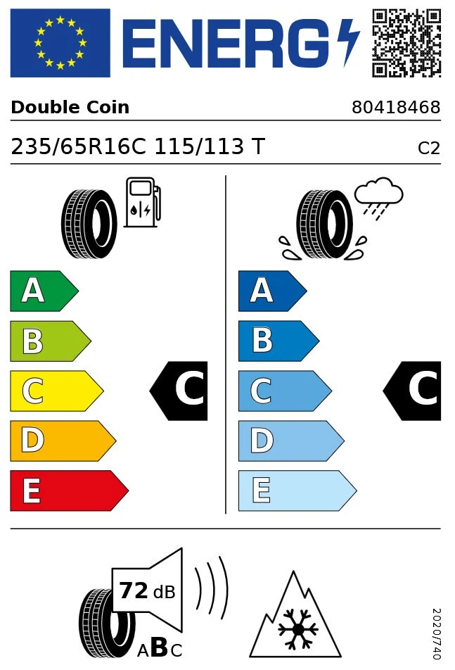 4x Ganzjahresreifen Neu Allwetterreifen 235 65 R16C 115/113R C-Decke Transporter - Bild 4 von 4