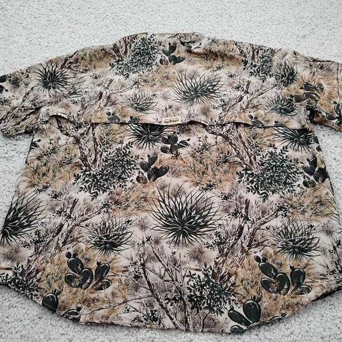 Game Guard Shirt Mens XL Beige Hiking Desert Camouflage Hunting Performance A3 - Picture 6 of 11