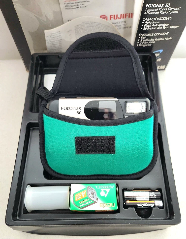 Fujifilm Fotonex 50 Film Camera Set - NEVER USED - Original A200 Film (1996) - Image 4 of 4