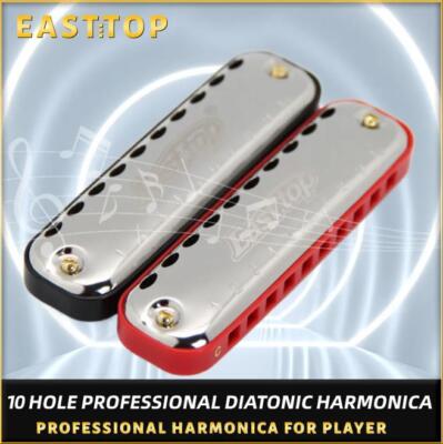 EASTTOP Harmonica Blues Harp Key of C Diatonic Harmonica Beginner Kid Student DE