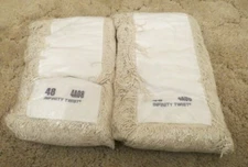New Infinity Twist Dry Dust Mop Head 48" x 6" 4A08 Commercial Grade Lot of 2