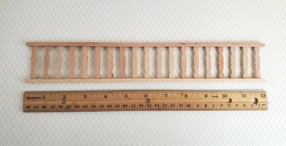 Barandilla de valla miniatura para casa de muñecas 1 pieza para porches cubiertas jardines escala 1:12 Foto 2 de 4