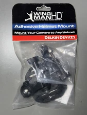 Delkin DDWING-ADH Adhesive Helmet Mount for Wingman HD Camera (Black)