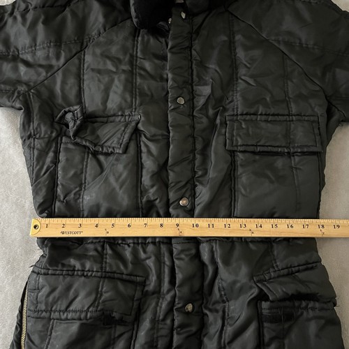 Walls Blizzard Pruf Mens Black Insulated Coveralls Sz XL 46-48 Snow Suit Vintage - Picture 9 of 18